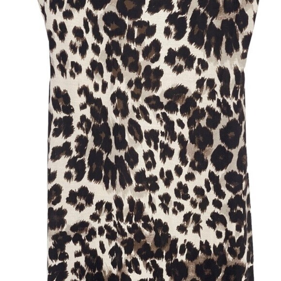 Diane von Furstenberg Dress 6 NWT Leopard Print Sheath Business Casual DVF Silk - Picture 5 of 9
